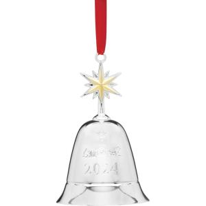 Lenox 895766 2024 Silverplated Disney Castle Metal Ornament, Christmas(Annual Music Bell)