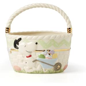 Lenox 896632 Peanuts Easter Snoopy Hors Doeuvres Tray, Spring Serveware(Basket)