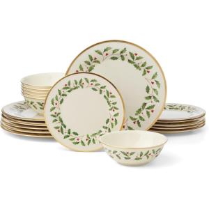 Lenox 897082 Holiday Dinnerware Place Setting Bowls, Set of 4, Christmas(18-Piece Dinnerware Set)