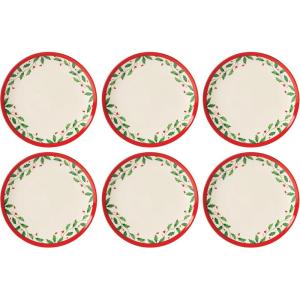 Lenox 897082 Holiday Dinnerware Place Setting Bowls, Set of 4, Christmas(Accent Plates  Set of 6)