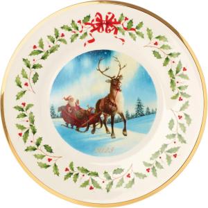 Lenox 897082 Holiday Dinnerware Place Setting Bowls, Set of 4, Christmas(Annual Limited Edition Accent Plate)