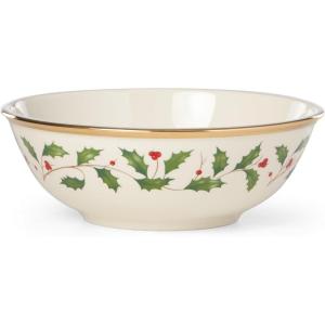 Lenox 897082 Holiday Dinnerware Place Setting Bowls, Set of 4, Christmas(Place Setting Bowl)