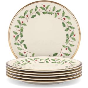 Lenox 897082 Holiday Dinnerware Place Setting Bowls, Set of 4, Christmas(Salad Plates  Set of 6)