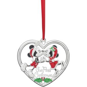 Lenox 897143 2025 Our 1st Christmas Mickey & Minnie Mouse Ornament, Christmas, Holiday Decorations(Mickey & Minnie)