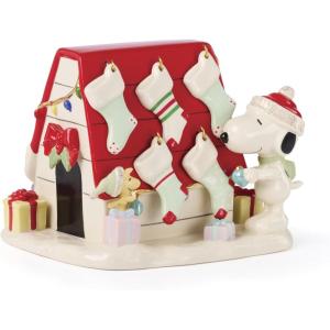 Lenox 897884 Snoopys Christmas Decor for You Figurine, Christmas Decorations, Peanuts, Indoor