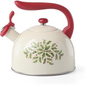 Lenox 897976 Holiday Metal Tea Kettle, Christmas, Festive Kitchen Decor