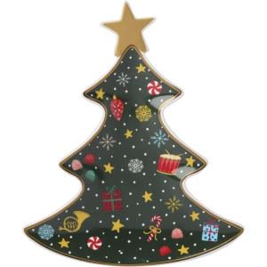 Lenox Candy Dish, Nutcracker Ballet Treat Dish, Food Tray, Made from Porcelain, Handwash Only, Winter Tree Design Treat Dish, Nutcracker Ballet, Christmas Decor, Christmas Serving Dishes (1 Piece)