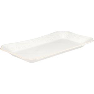 Lenox French Perle Hors D’Oeuvre Tray, 13.5-Inch, White –