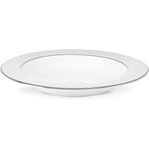 Lenox Venetian Lace Rimmed Bowl, Pasta/Soup, White