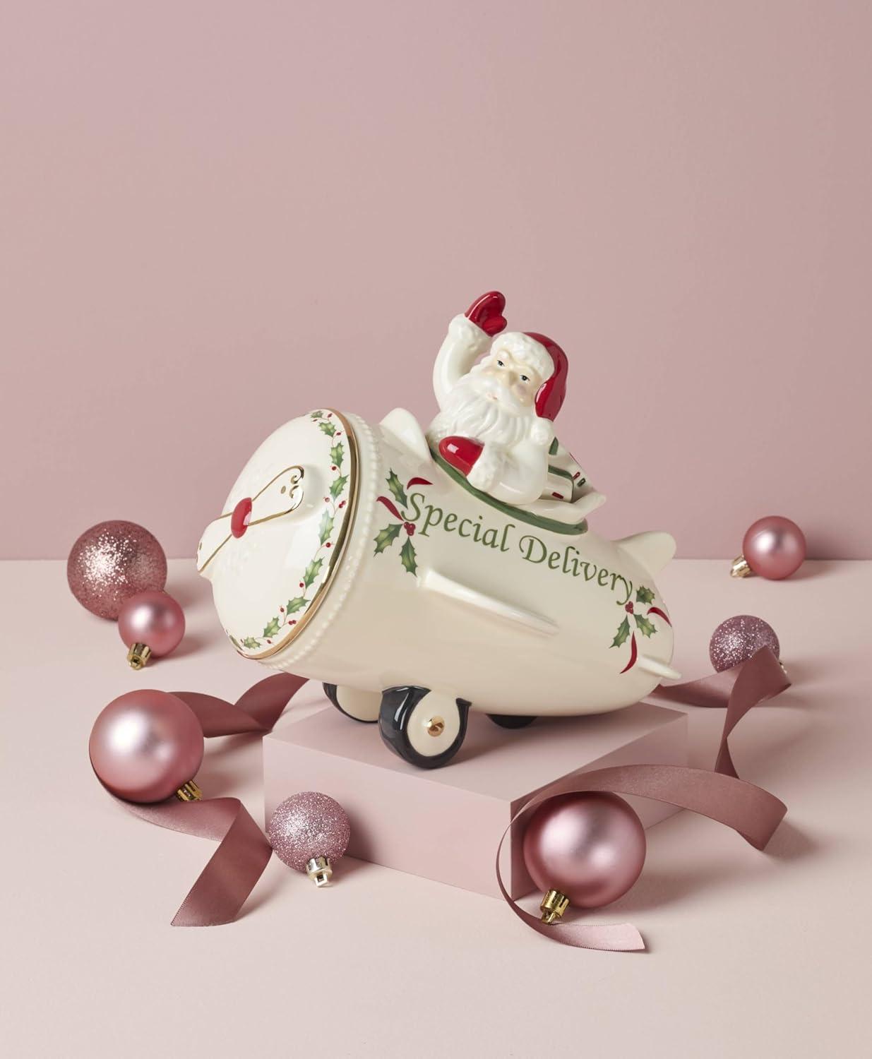imageLenox 863640 Holiday Airplane Cookie Jar