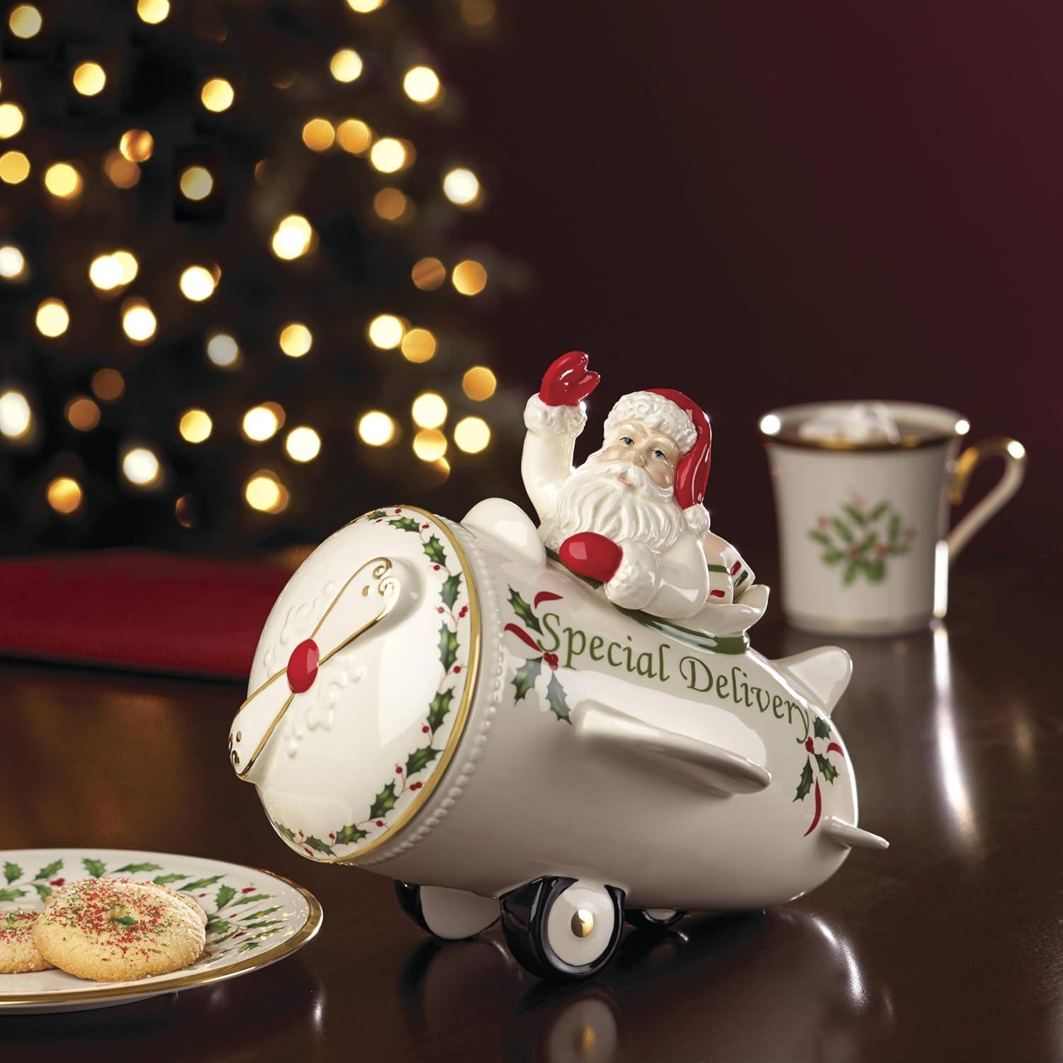 imageLenox 863640 Holiday Airplane Cookie Jar
