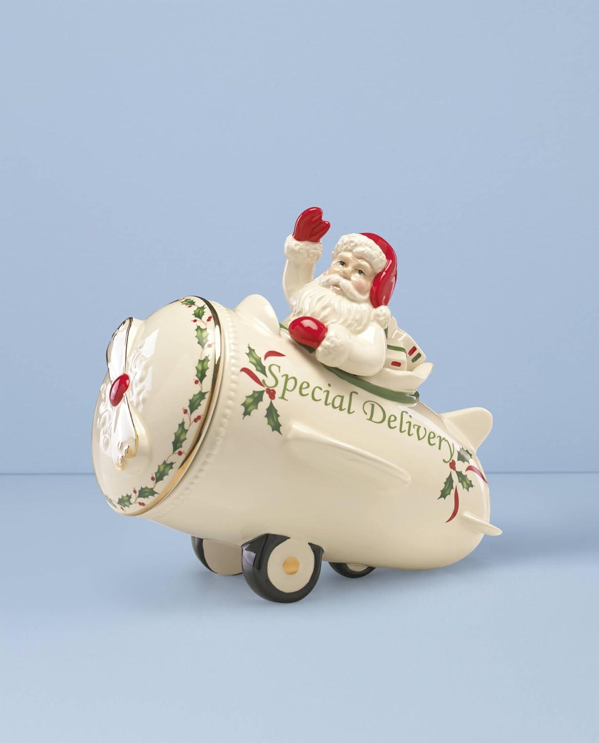 imageLenox 863640 Holiday Airplane Cookie Jar