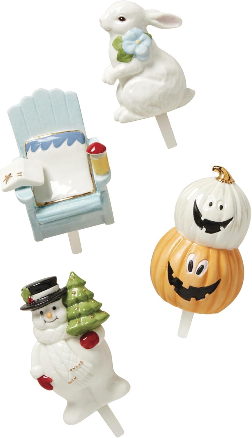 imageLenox 894300 Profile All Seasons 4Piece Poppers Set White Christmas Dinnerware Accessories