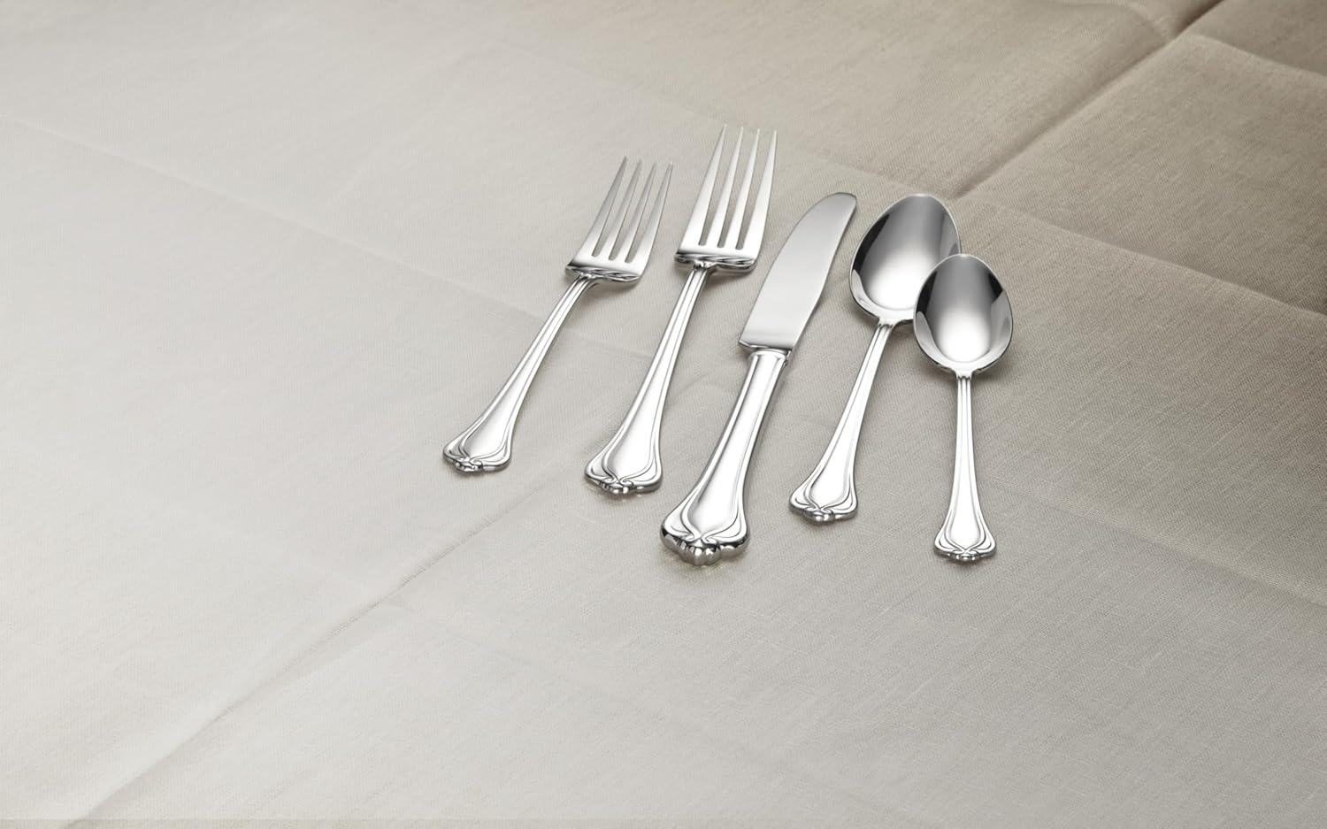 imageLenox Stratton Flatware Set Silver 65 PieceAlcott