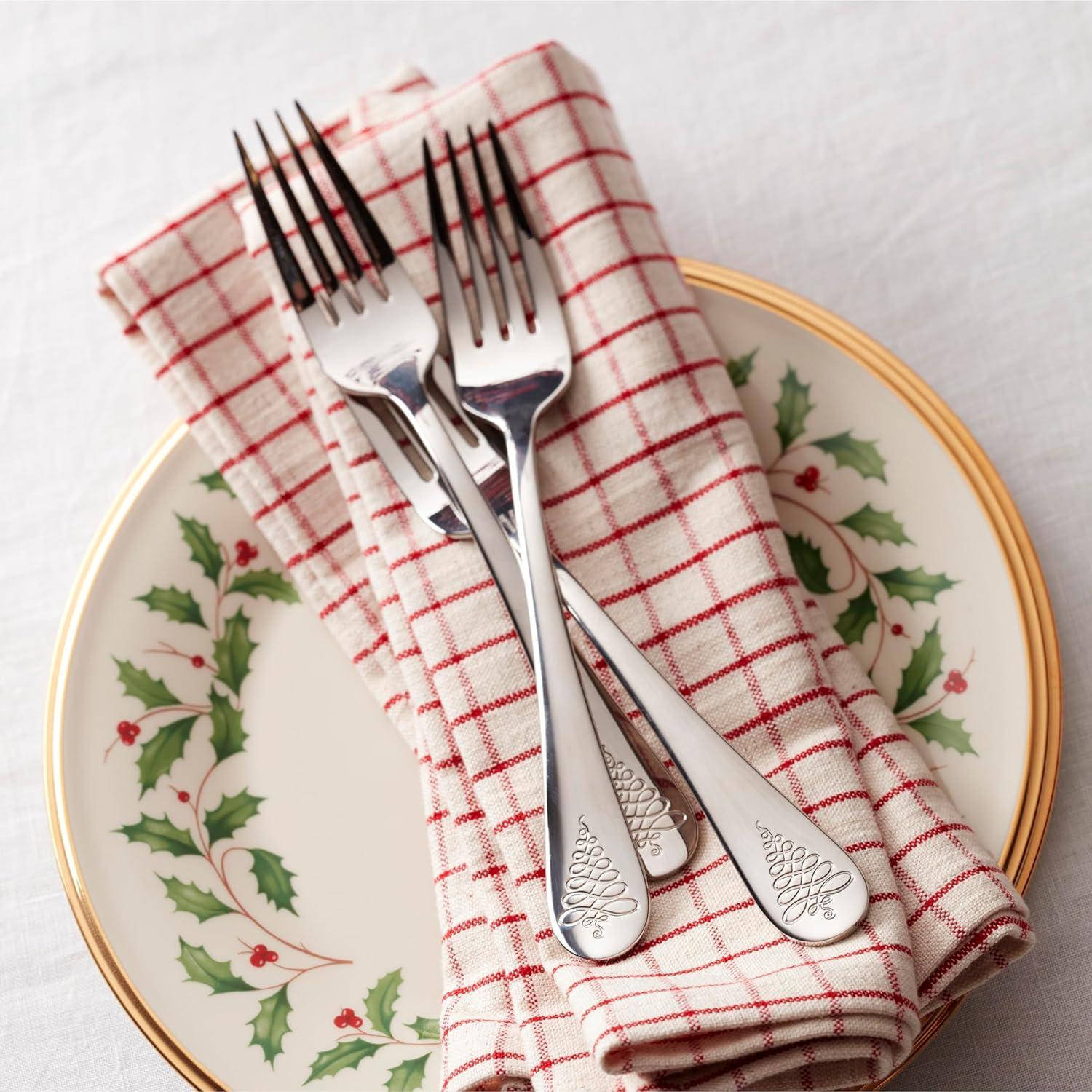 imageLenox Stratton Flatware Set Silver 65 PieceNoella