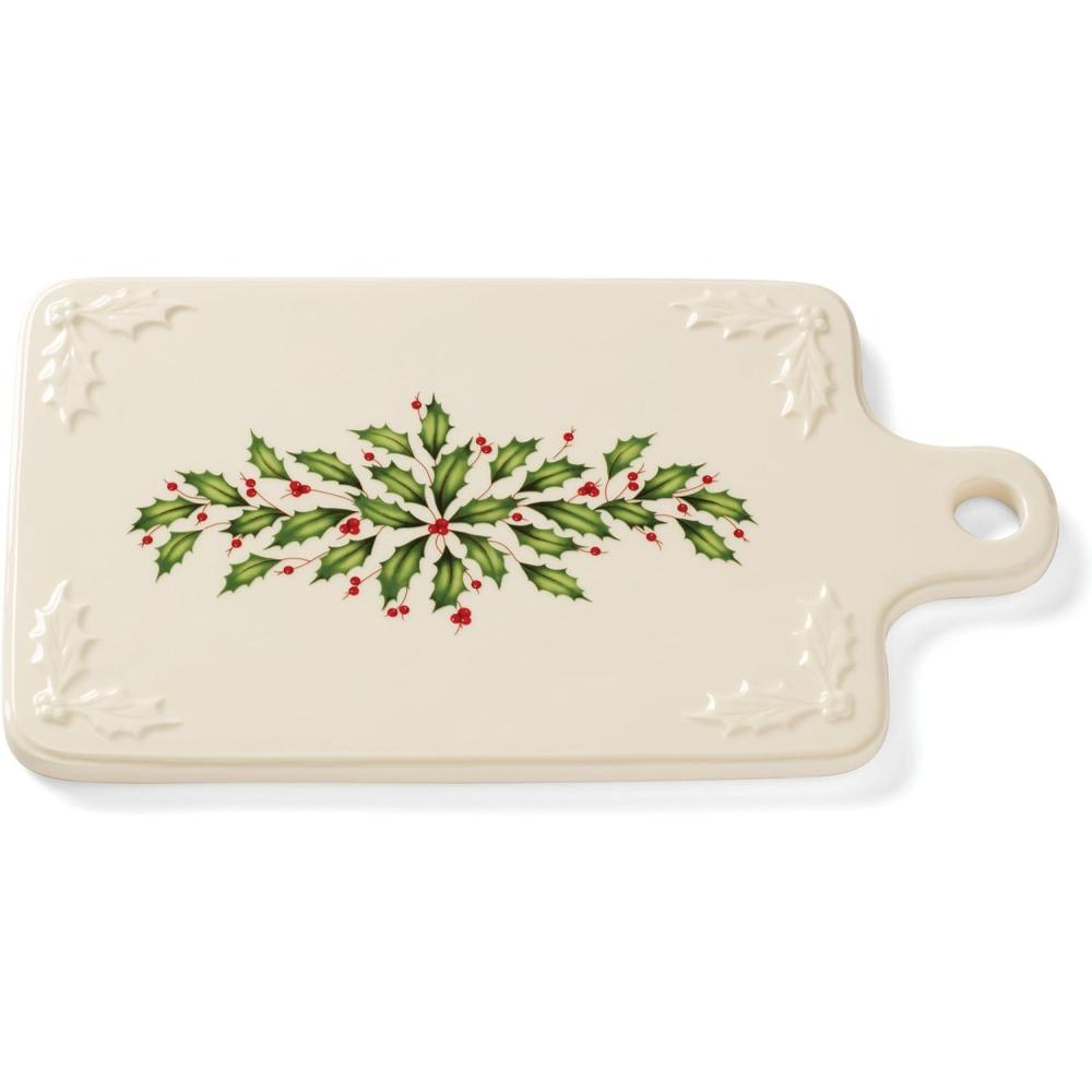 imageLenox 890760 Holiday Porcelain Cheeseboard Christmas Hosting