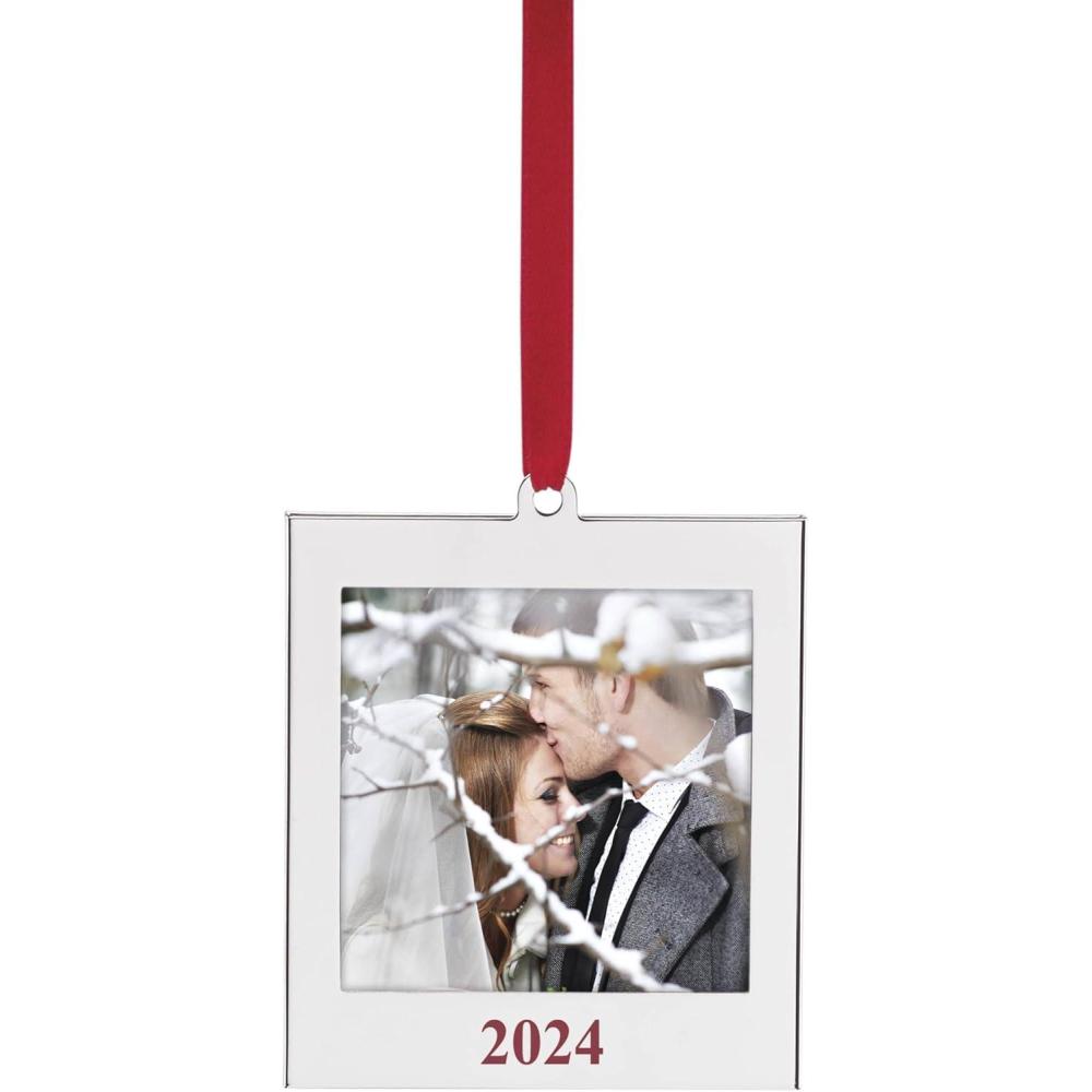 imageLenox 895767 2024 Frame Charm Metal Ornament Christmas2024