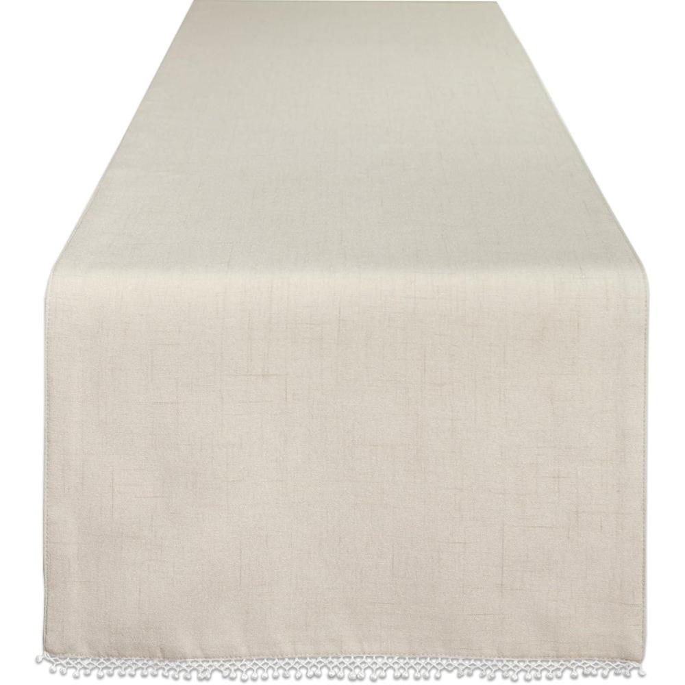 imageLenox French Perle Solid 70 Runner PistachioNatural Linen