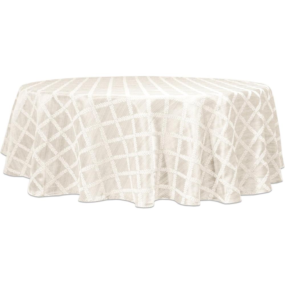 imageLenox Laurel Leaf 70 Round Tablecloth IvoryWhite