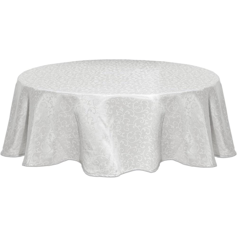 imageLenox Opal Innocence 90 Round Tablecloth White