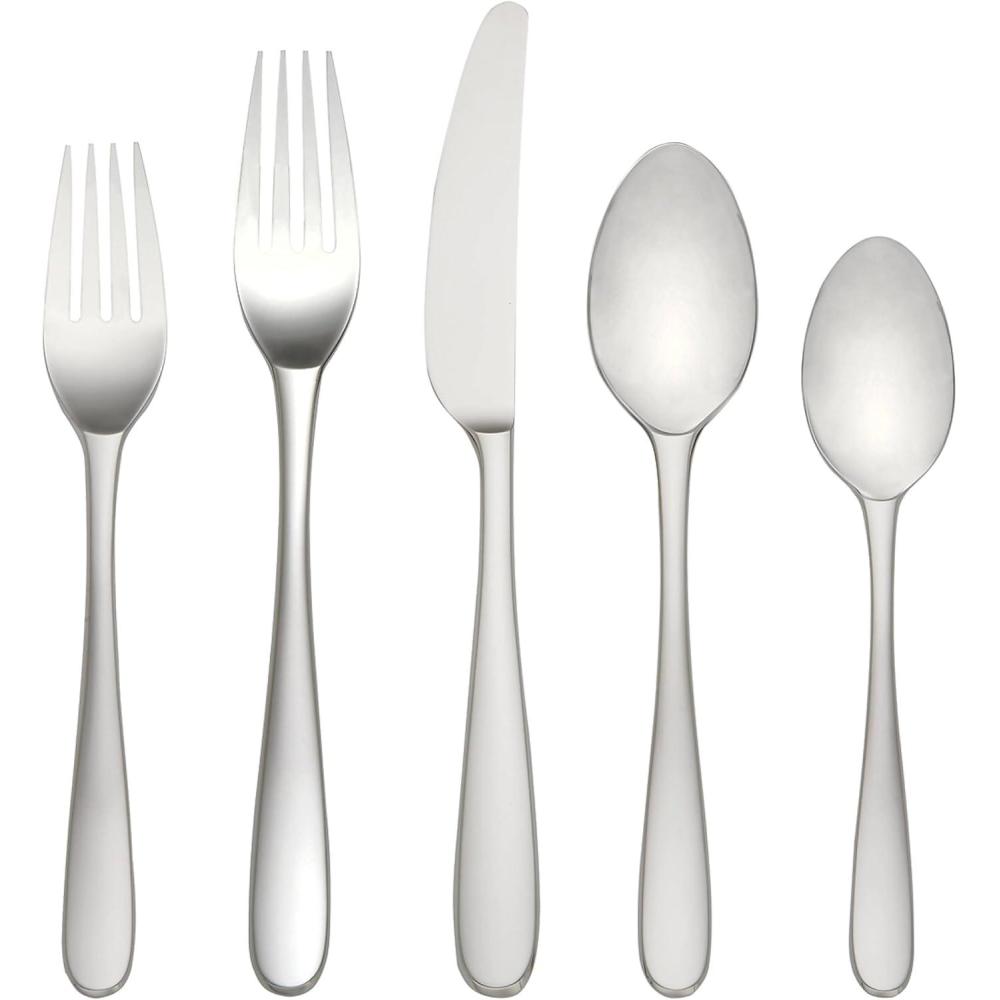 imageLenox Stratton Flatware Set Silver 65 PieceStratton