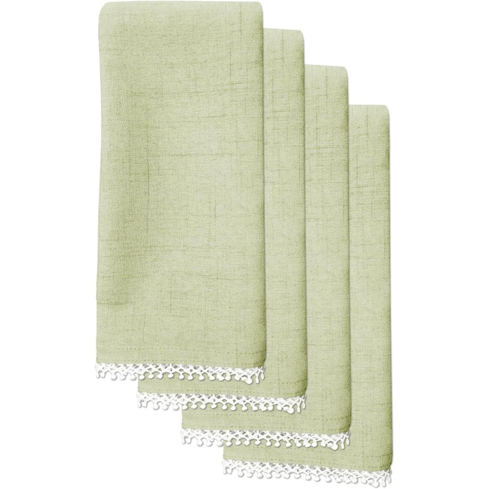 imageLinen Lenox French Perle Cloth Napkins Reusable Dinner Napkins Machine Washable Set of 4 Natural VioletPistac