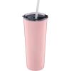 Cambridge E954PNTS2BM 24 Oz Insulated Tumbler With Straw, Pink
