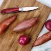 Hampton Forge Red Rorik 3.5″ Paring Knife/Clear Blade Guard, 0.25 LB(Paring Knife)