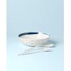 Lenox 895238 Blue Bay Melamine Salad Bowl with Servers, Lightweight Melamine Material