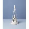 Lenox 896634 Lit Christmas Cone with Church Scene, Holiday Decor(Church)