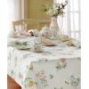 Lenox Butterfly Meadow 60’’ x 84’’ Rectangle Tablecloth -Machine Washable, Wrinkle-Resistant, Table Cover(52-inch by 70-inch Oblong / Rectangle Tablecloth)