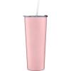 Cambridge E954PNTS2BM 24 Oz Insulated Tumbler With Straw, Pink