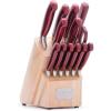 Hampton Forge Hmc01B077B Argentum Red 14Pc Block Set(14-Piece Cutlery Set)