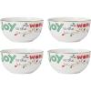 Lenox 896322 Snoopy Christmas All-Purpose Bowls, Set of 4, Holiday Dinnerware