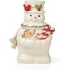 Lenox 896362 Happy Holly Days Snowman Cookie Jar, Christmas & Holiday Decor