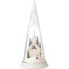 Lenox 896634 Lit Christmas Cone with Church Scene, Holiday Decor(Church)