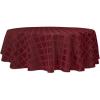 Lenox Laurel Leaf 90″ Round Tablecloth, Ivory(Cranberry)