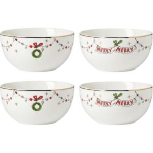 Lenox 894167 Merry Grinchmas 4-Piece All-Purpose Bowl Set, Christmas Dinnerware