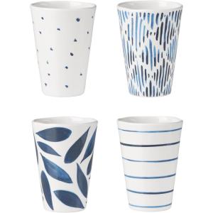 Lenox 895240 Blue Bay Melamine Assorted Tumblers, Set of 4, Lightweight Melamine Material