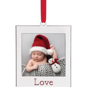 Lenox 895767 2024 Frame Charm Metal Ornament, Christmas(Love)