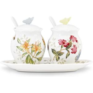 Lenox Butterfly Meadow 7-Piece Condiment Set, White –