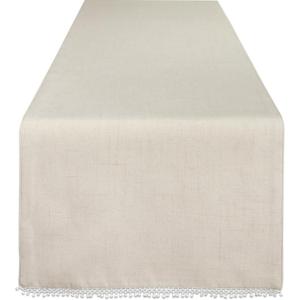 Lenox French Perle Solid 70″ Runner, Pistachio(Natural Linen)