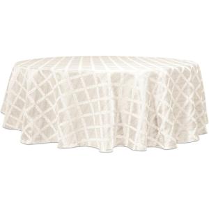 Lenox Laurel Leaf 70″ Round Tablecloth, Ivory(White)