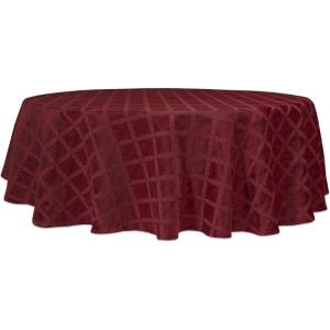 Lenox Laurel Leaf 90″ Round Tablecloth, Ivory(Cranberry)