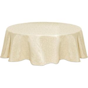 Lenox Opal Innocence 90″ Round Tablecloth, Ivory