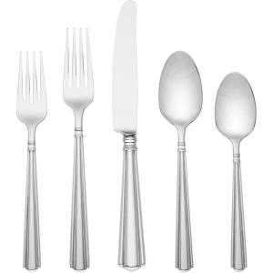 Lenox Stratton Flatware Set, Silver, 65 Piece(Amber Hill)