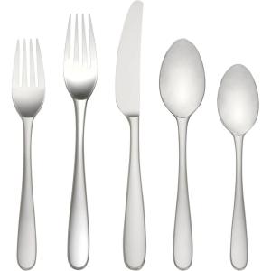 Lenox Stratton Flatware Set, Silver, 65 Piece(Stratton)