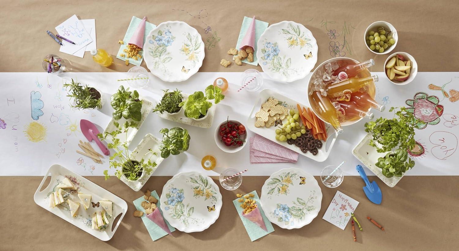 imageLenox 856373 Butterfly Meadow Melamine 4Piece Dinner Plates Lightweight Melamine Material4 Count