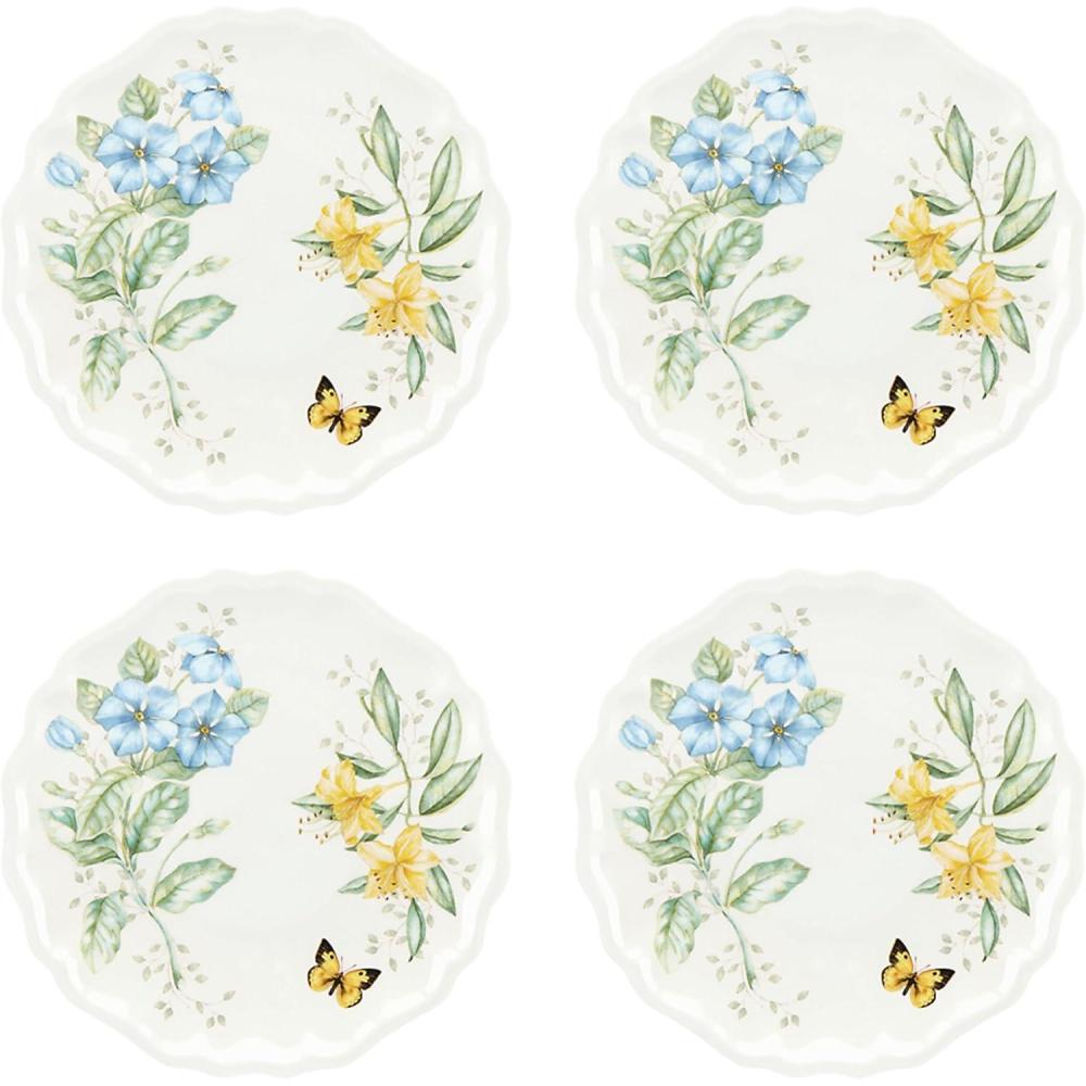 imageLenox 856373 Butterfly Meadow Melamine 4Piece Dinner Plates Lightweight Melamine Material4 Count
