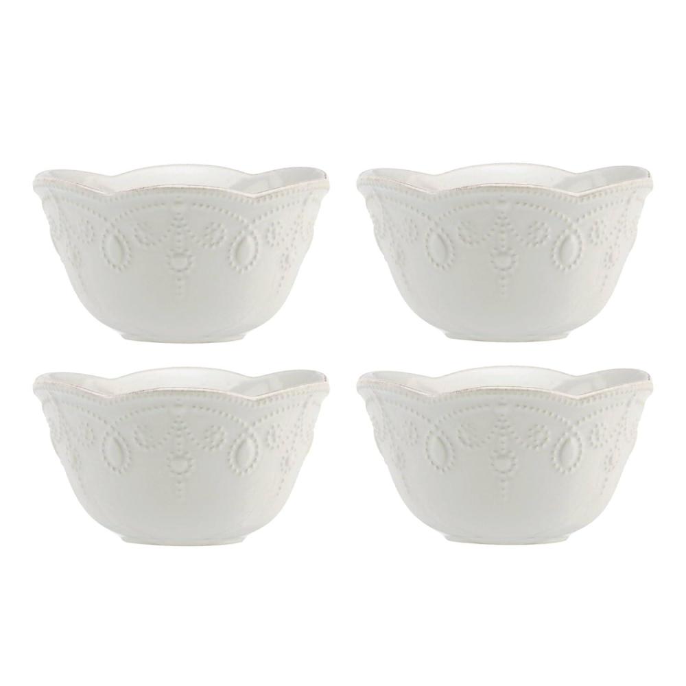 imageLenox 895724 French Perle Fruit Bowls Set Of 4 White